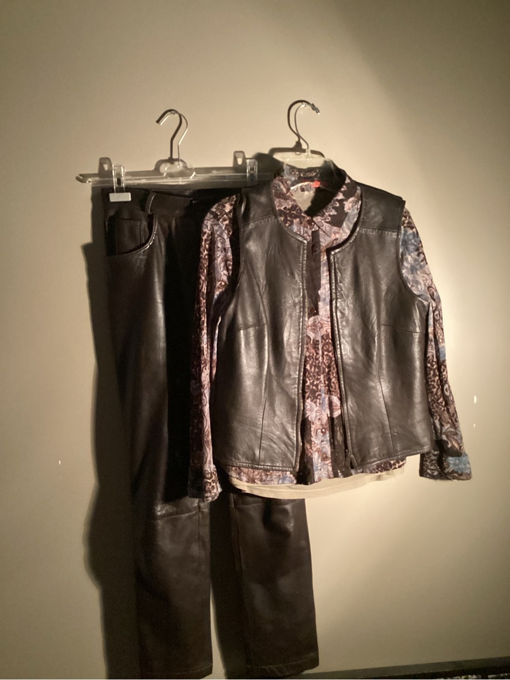 Women's Black Leather Vest - Classic Layering Piece